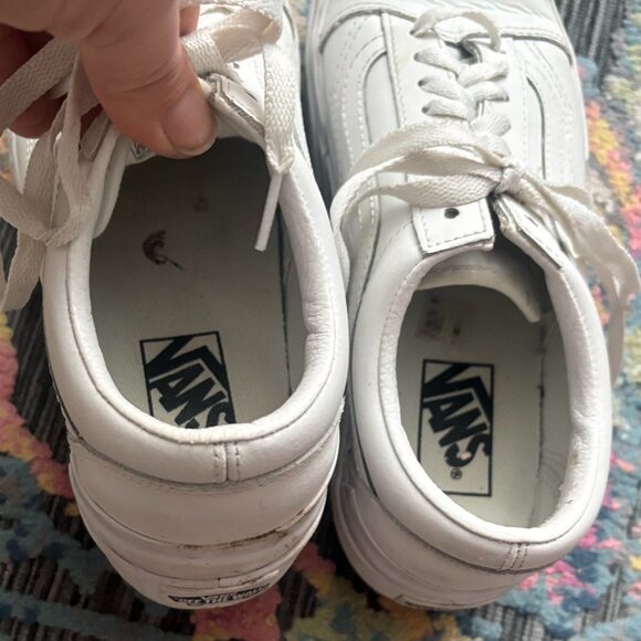 Vans Platform White Sneakers With Lug Sole - Picture 6 of 9